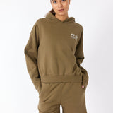 cille - sweatshorts - dark olive