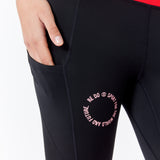 june - tights - black / cherry tomato