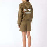cille - sweatshorts - dark olive