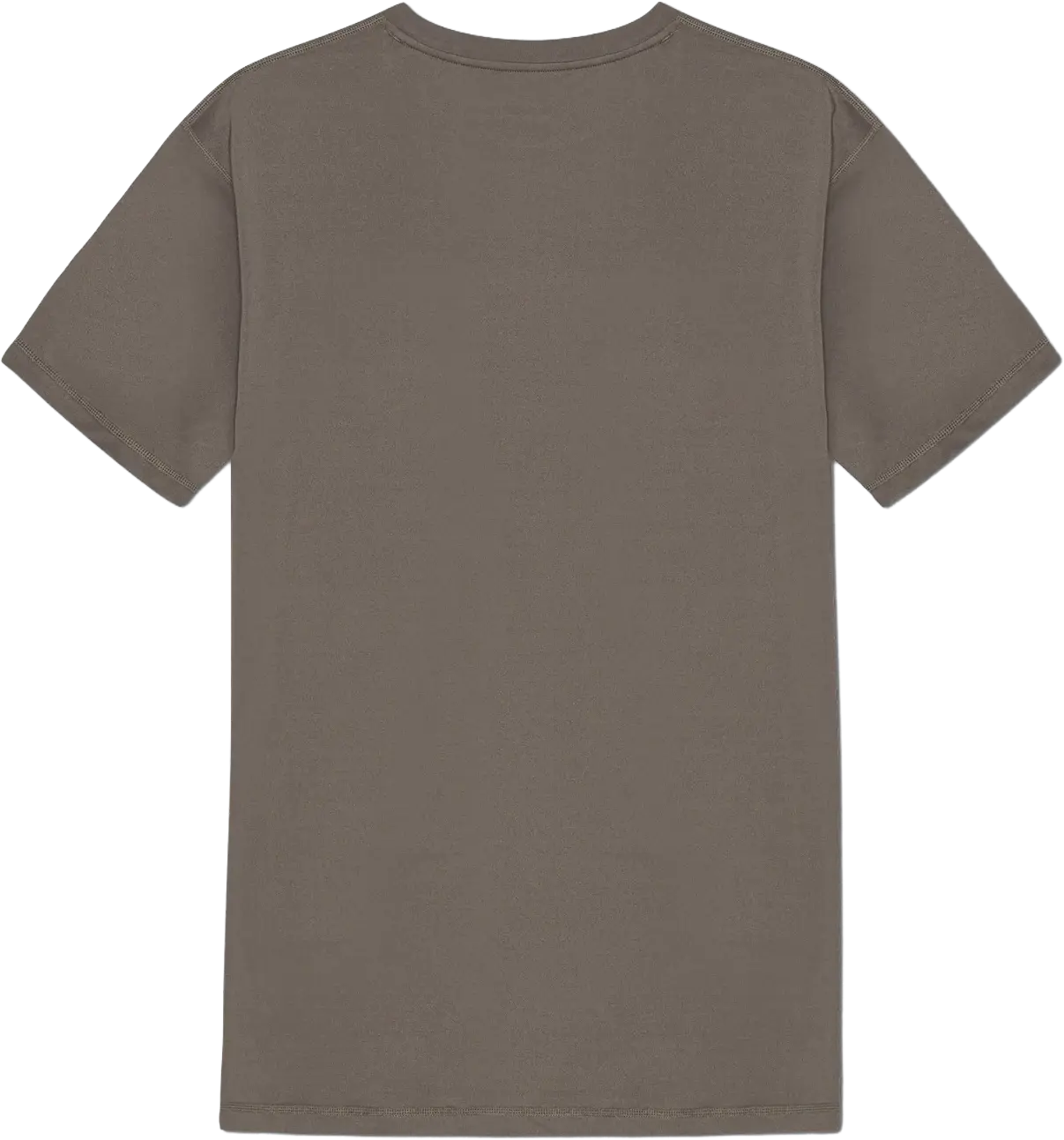 Ryggen af re do® Active T-shirt i Ash Brown, modellen Anton