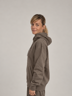 Ziggy – Zip Hoodie detalje #ash brown