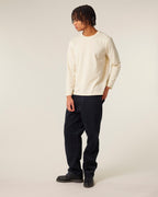 LONGSLEEVE T-SHIRT på model forfra #beige