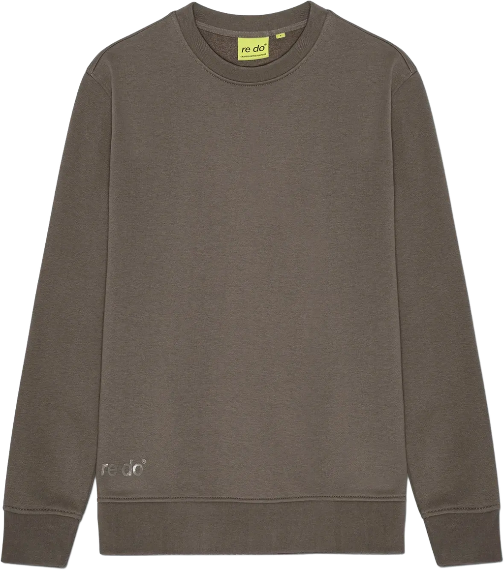 re do® Crewneck sweatshirt i Ash Brown, modellen Frank