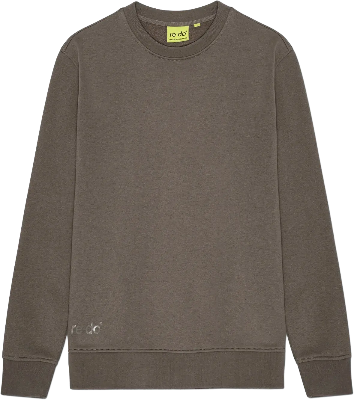 re do® Crewneck sweatshirt i Ash Brown, modellen Frank