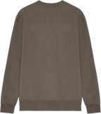 Ryggen af re do® Crewneck sweatshirt i Ash Brown, modellen Frank