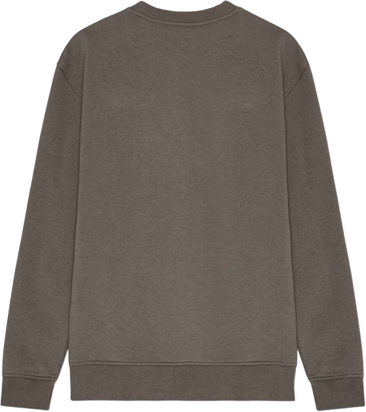 Ryggen af re do® Crewneck sweatshirt i Ash Brown, modellen Frank