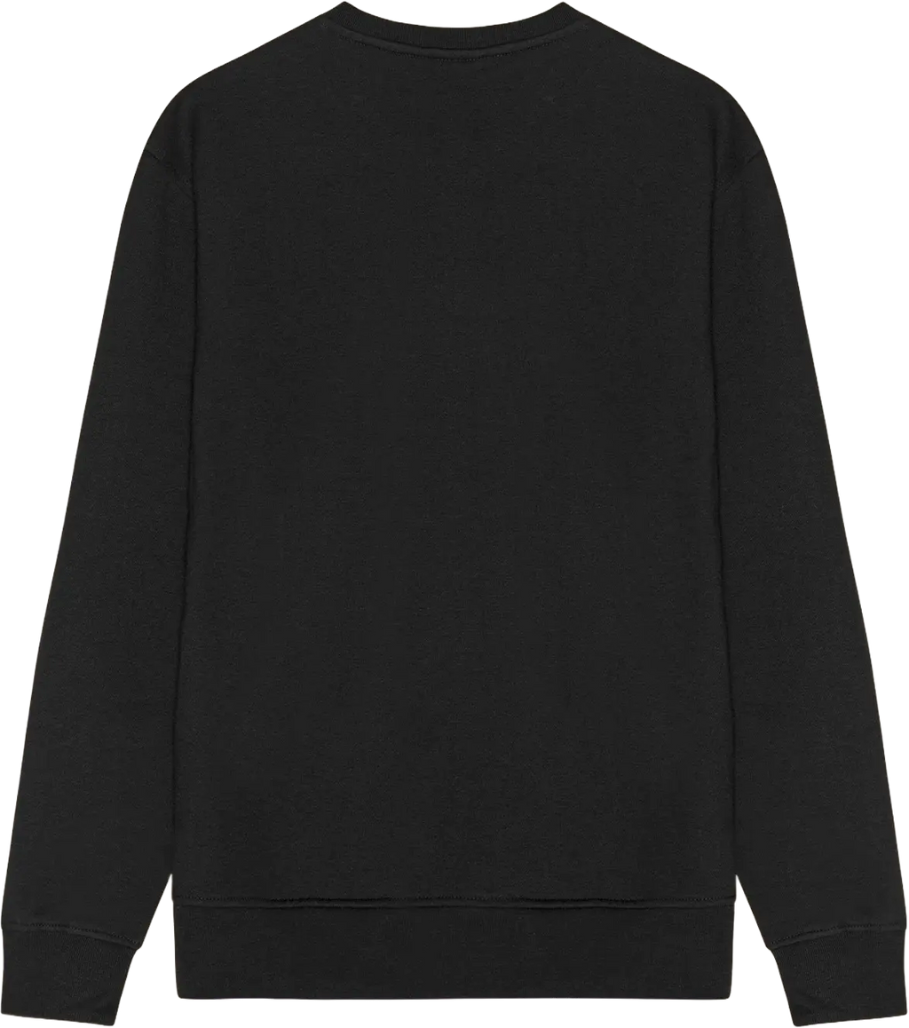 Ryggen af re do® Crewneck sweatshirt i sort, modellen Frank
