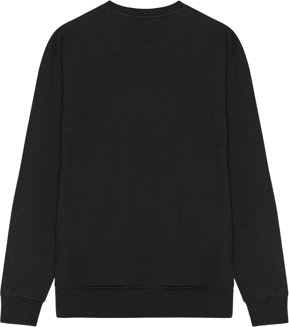 Ryggen af re do® Crewneck sweatshirt i sort, modellen Frank