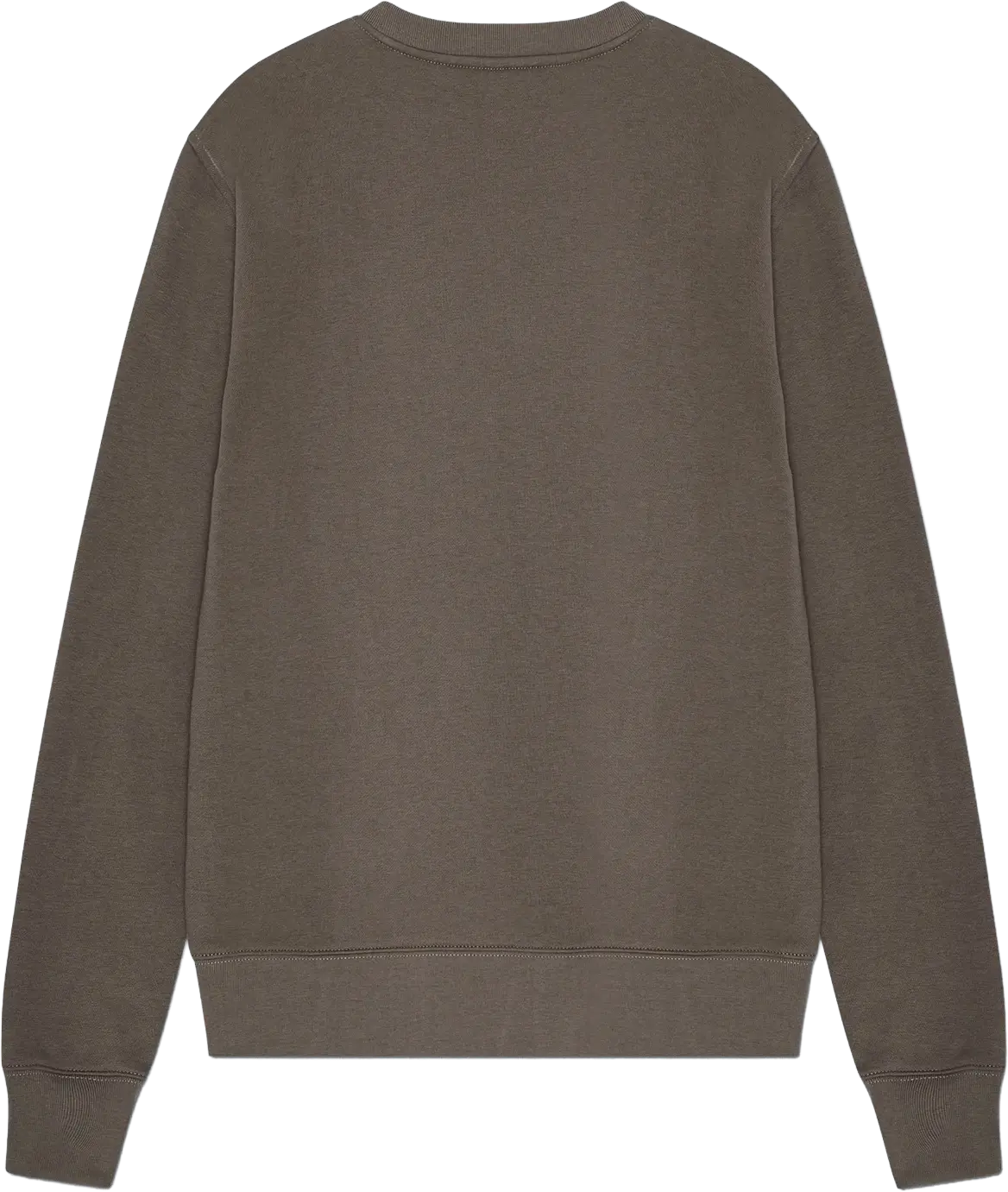 Ryggen af re do® Crewneck sweatshirt i Ash Brown, modellen Frida