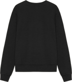 Ryggen af re do® Crewneck sweatshirt I #black, modellen Frida