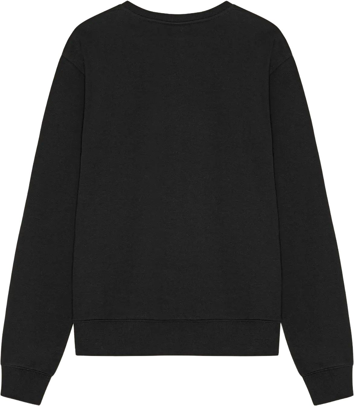 Ryggen af re do® Crewneck sweatshirt I #black, modellen Frida