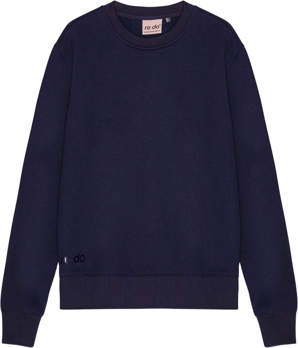 re do® Crewneck sweatshirt I Navy Blue, modellen Frida