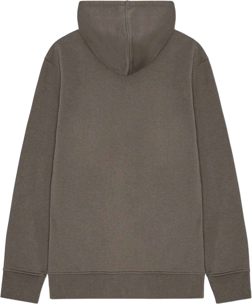 Ryggen af re do® Hoodie sweatshirt I Ash Brown, modellen Francis