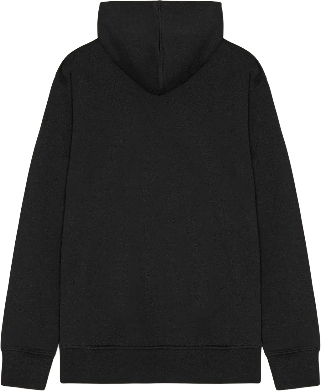 Ryggen af re do® Hoodie sweatshirt i sort, modellen Francis #black