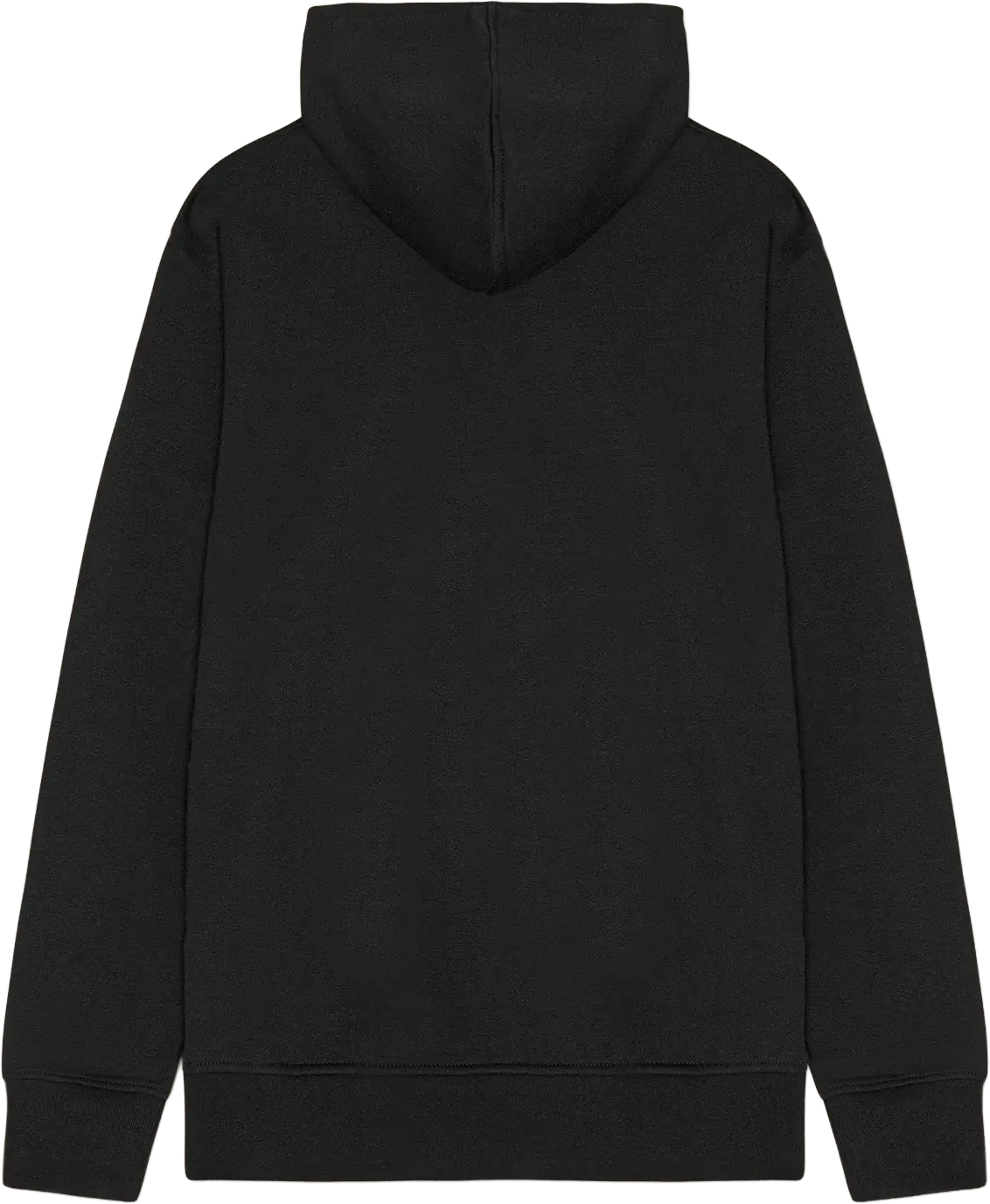 Ryggen af re do® Hoodie sweatshirt i sort, modellen Francis #black