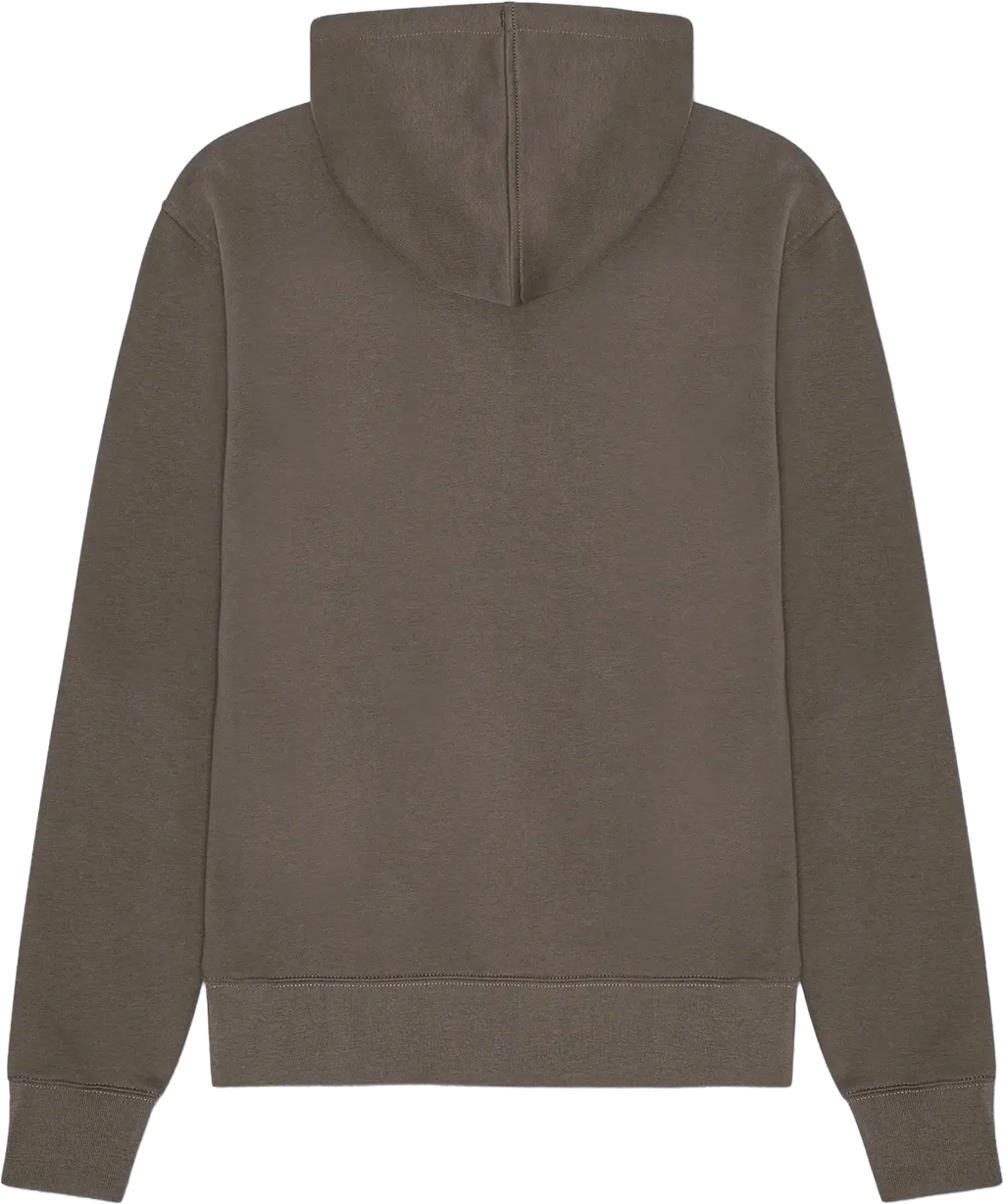Ryggen af re do® Hoodie sweatshirt I Ash Brown, modellen Fryd