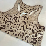 leopard - sports bra