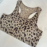 leopard - sports bra