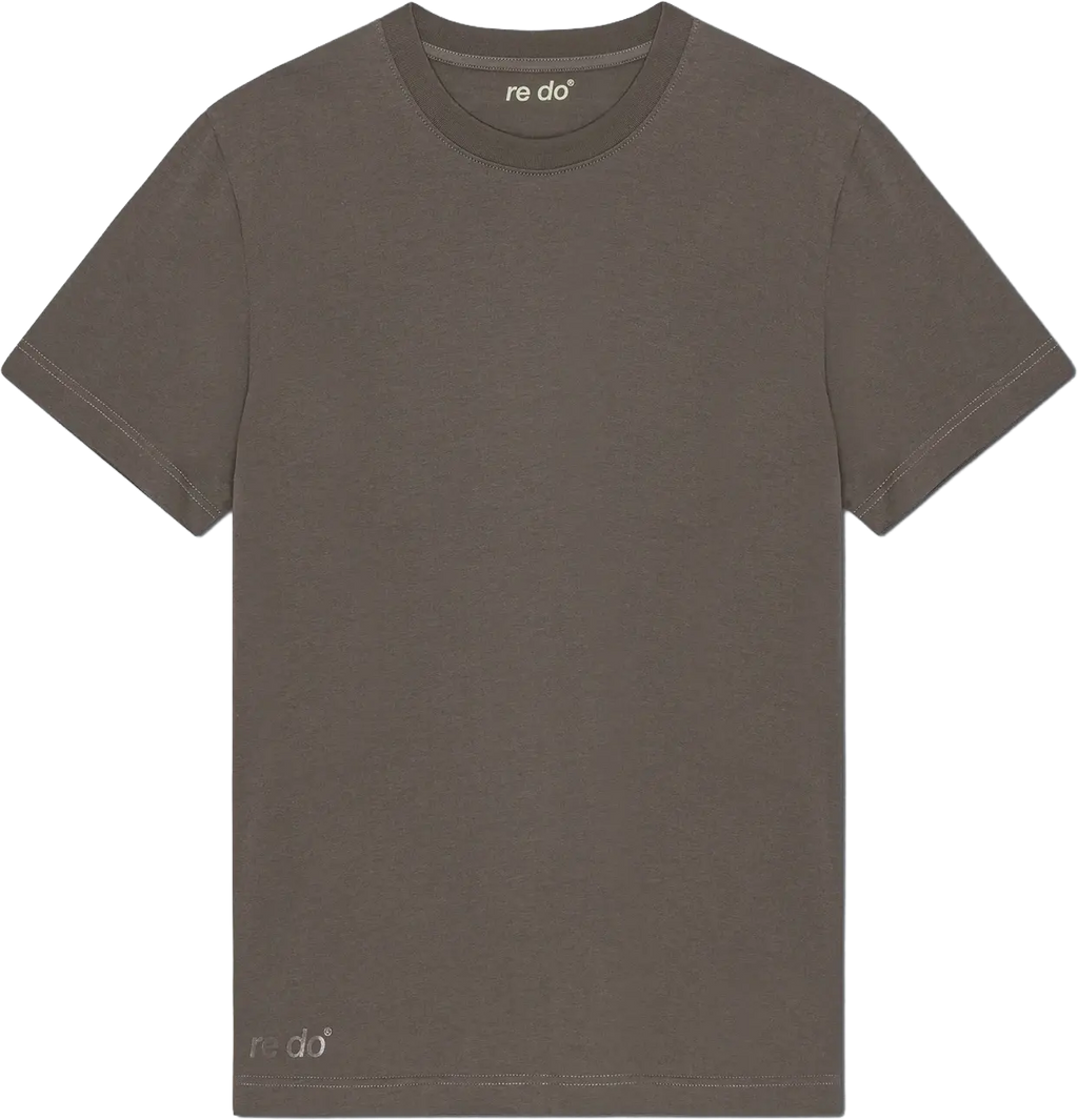 re do® Bomuld T-shirt i #Ash Brown, modellen Frej