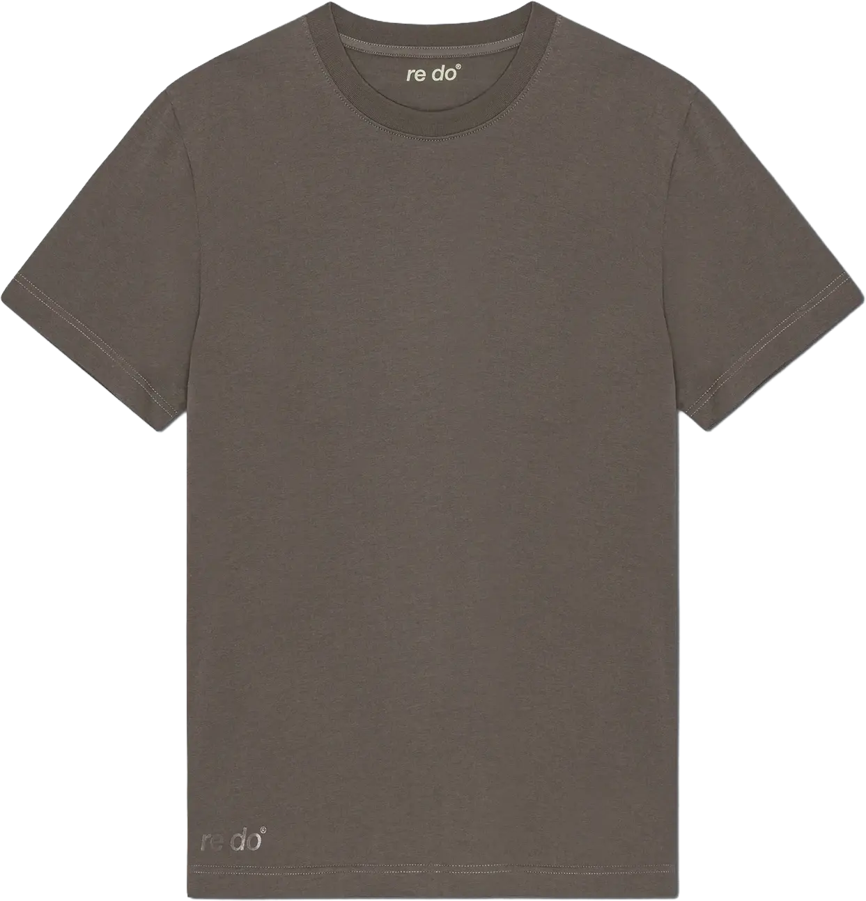 re do® Bomuld T-shirt i Ash Brown, modellen Frej