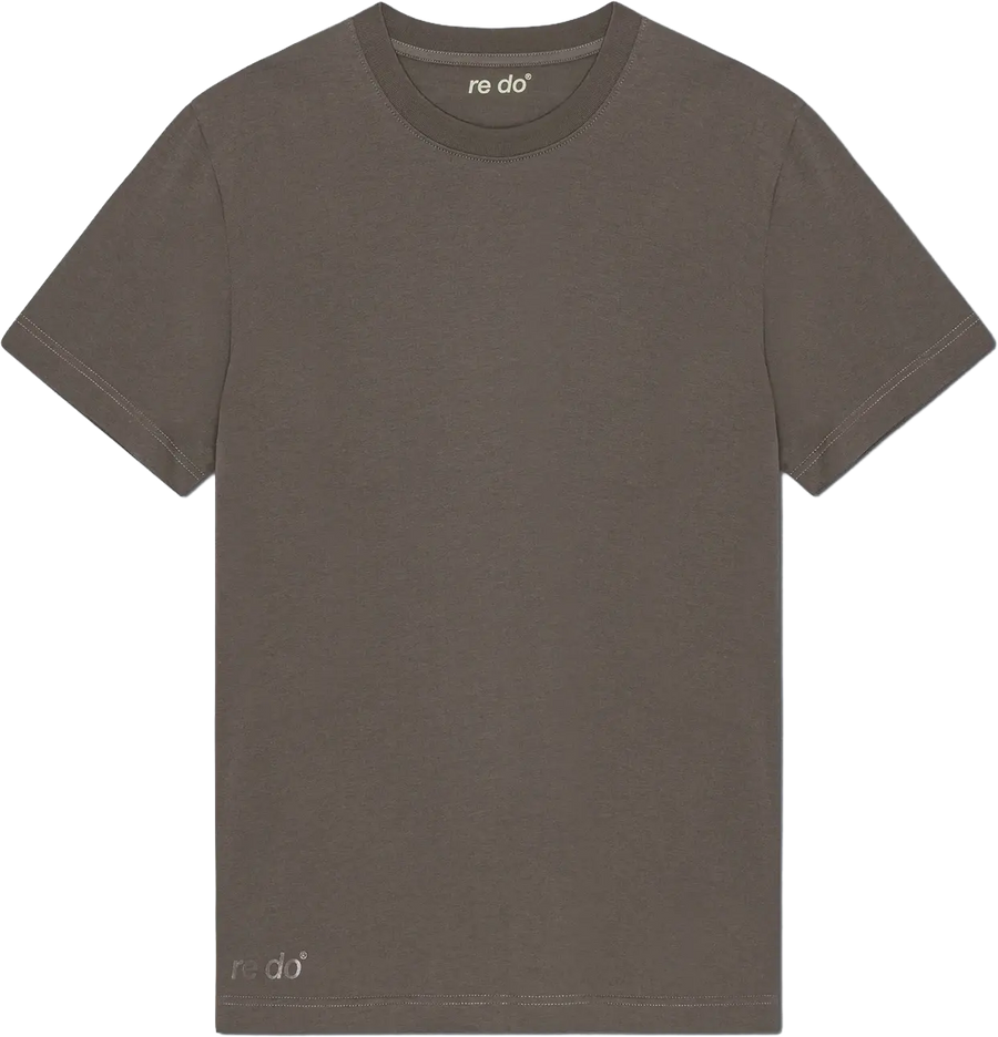 re do® Bomuld T-shirt i Ash Brown, modellen Frej
