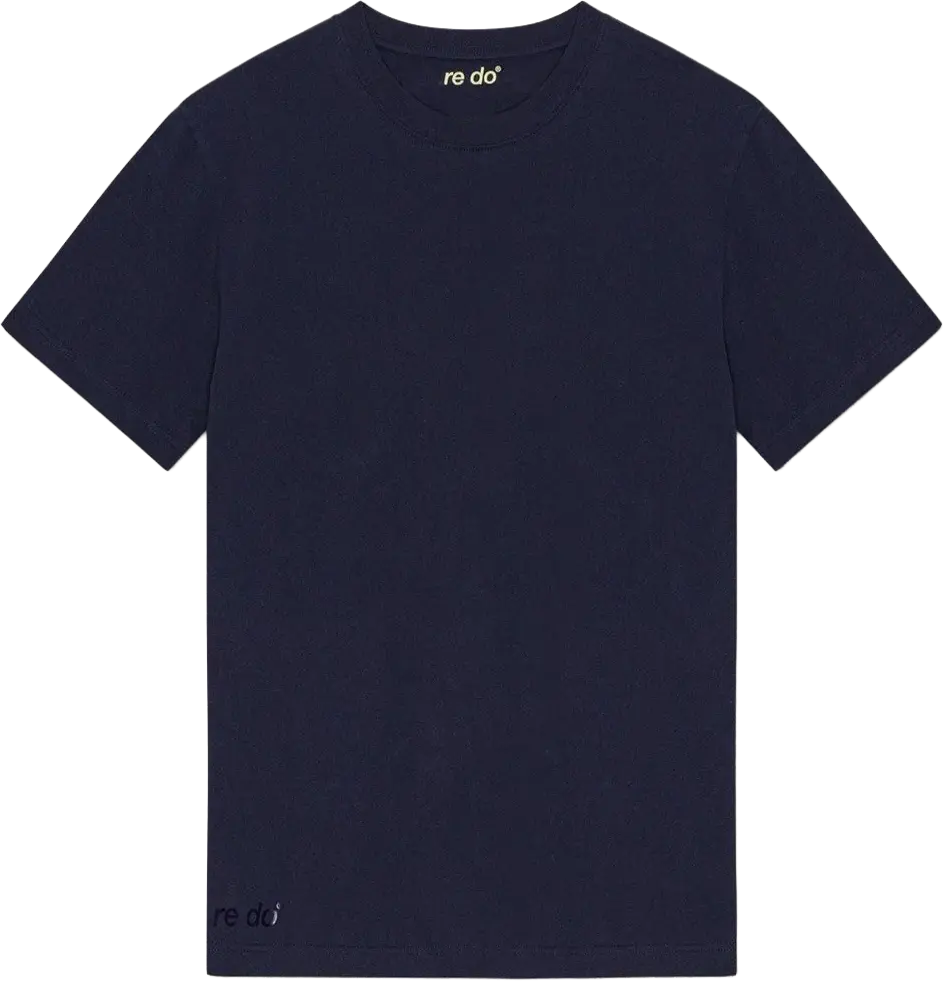 re do® Bomuld T-shirt i Navy Blue, modellen Frej