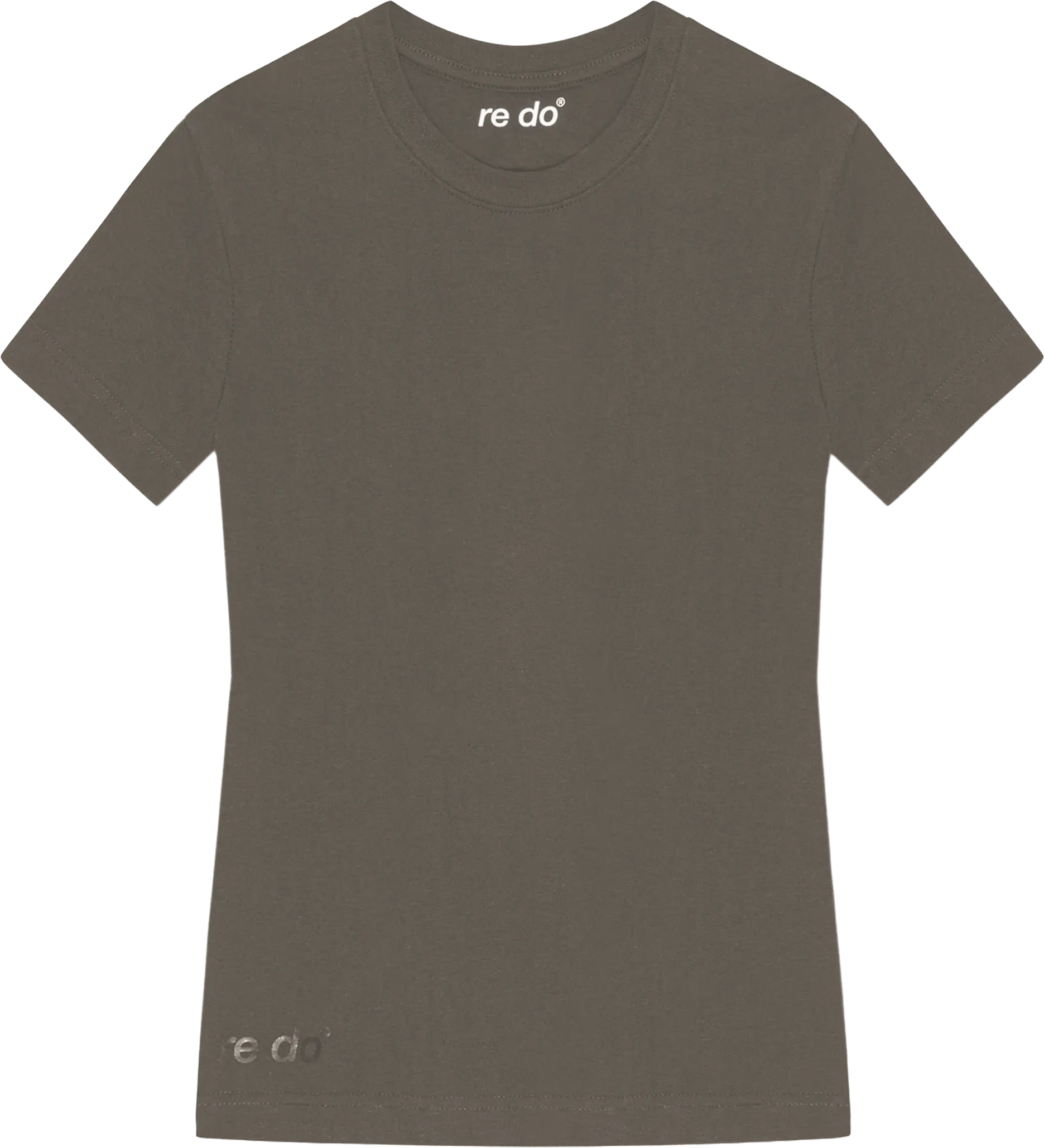 re do® Bomuld T-shirt i Ash Brown, modellen Freja