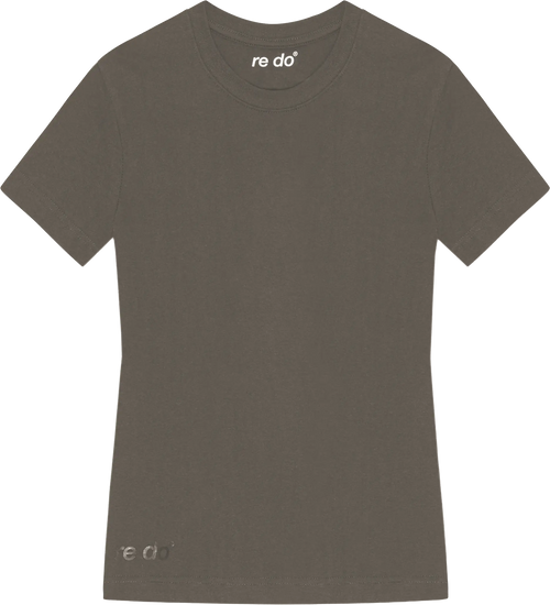 re do® Bomuld T-shirt (Freja) i ash brown