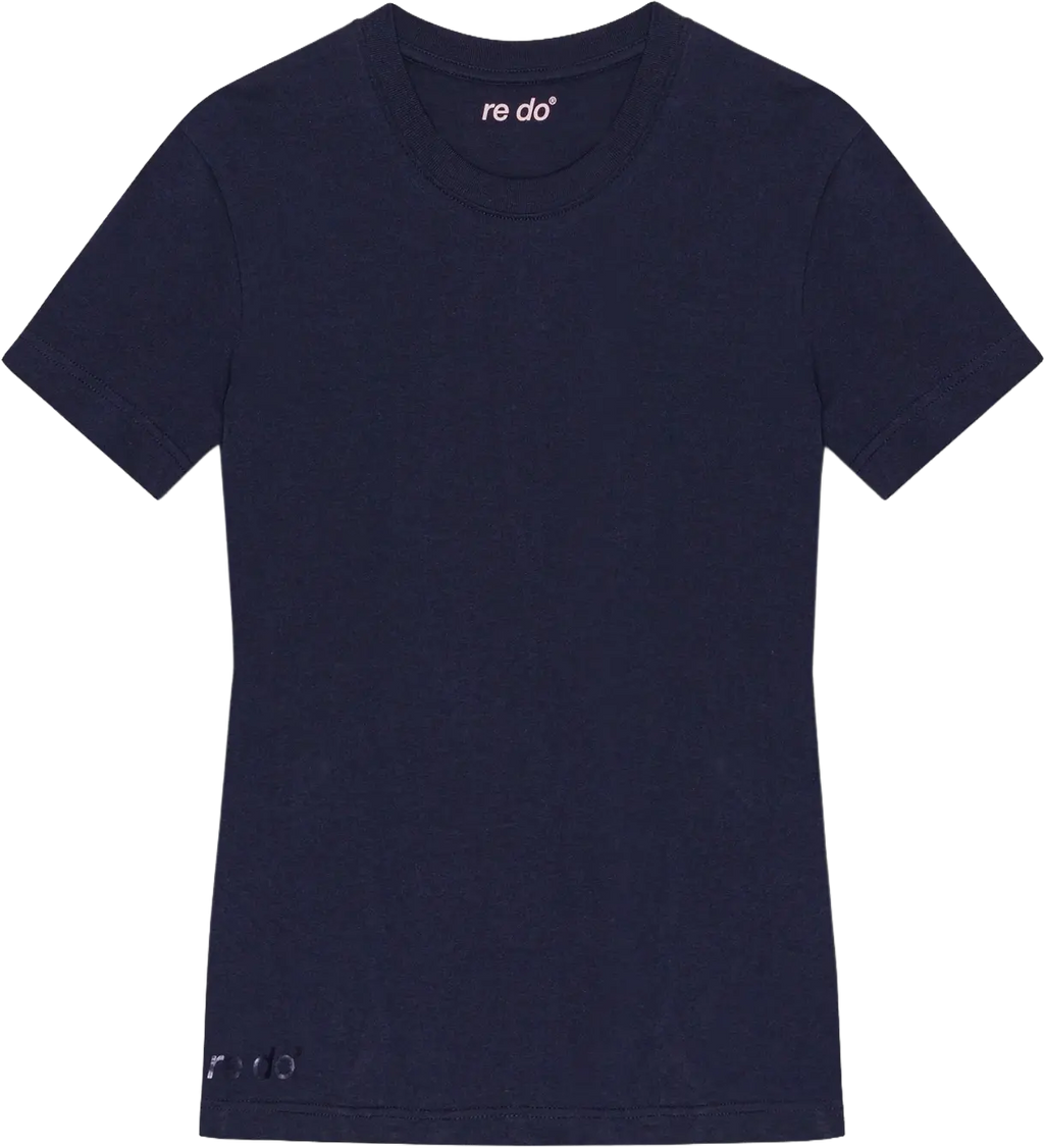 re do® Bomuld T-shirt i #Navy Blue, modellen Freja
