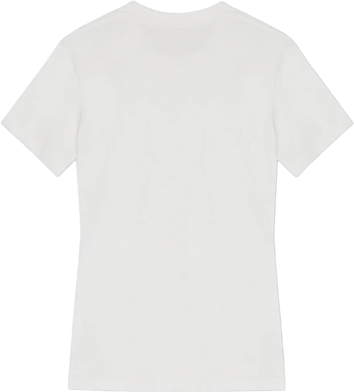Ryggen af re do® Bomuld T-shirt i Star White, modellen Freja