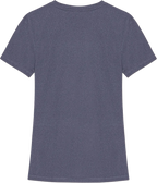 Ryggen af re do® Movement T-shirt i #Thunder Blue, modellen Alma