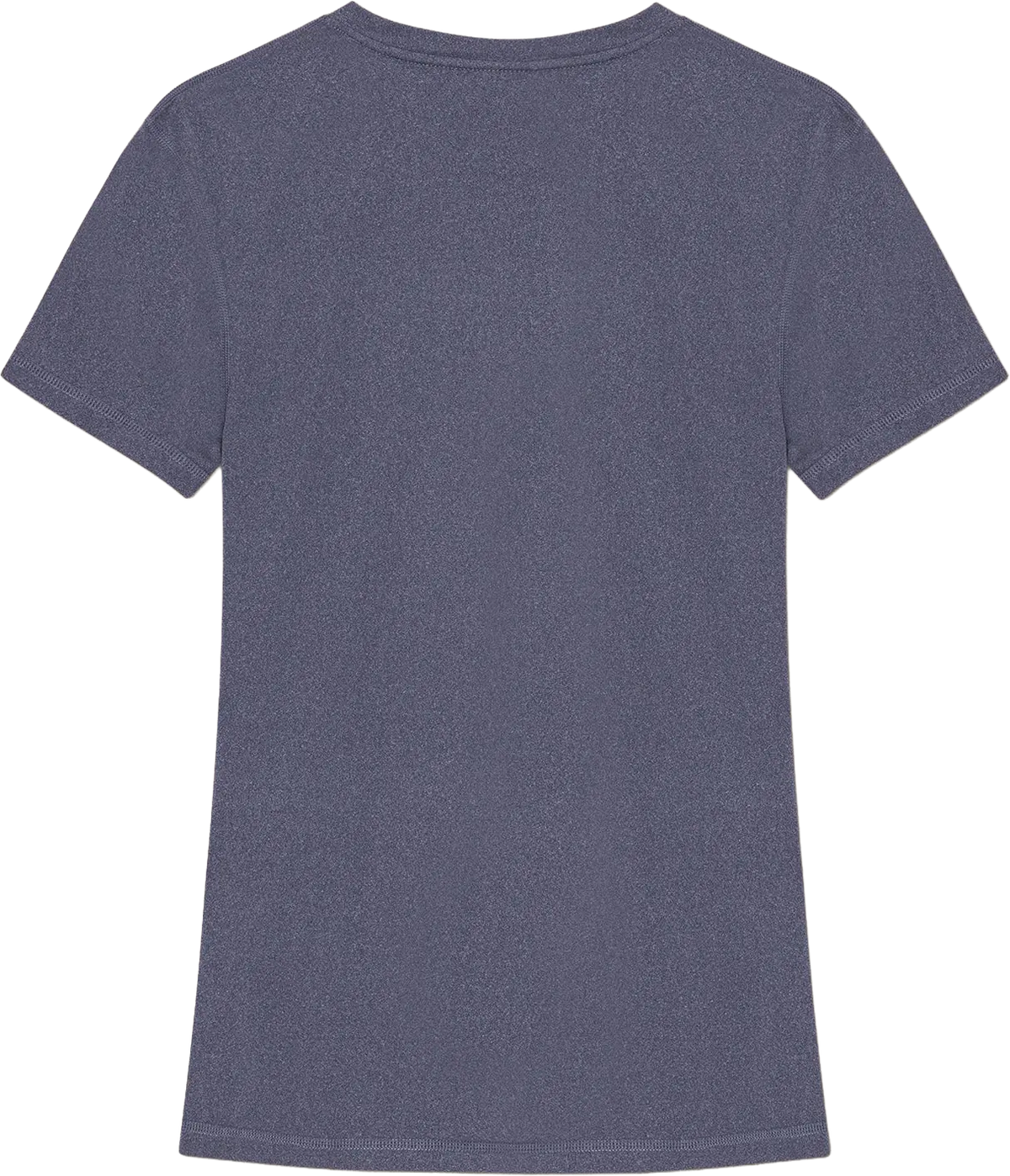Ryggen af re do® Movement T-shirt i #Thunder Blue, modellen Alma