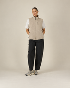 Sleeveless Sherpa Jacket model #Beige