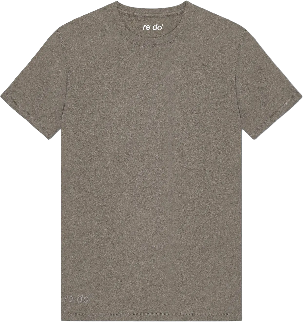 re do® Movement T-shirt i #Ash Brown, modellen Milo