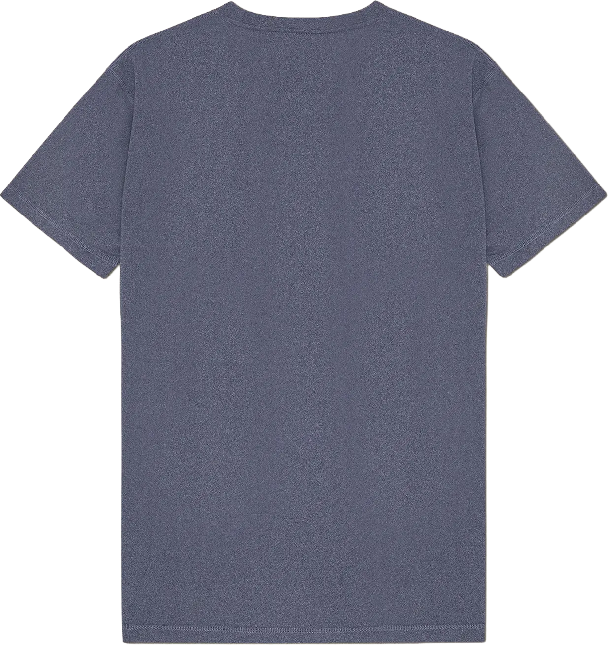 Ryggen af re do® Movement T-shirt i Thunder Blue, modellen Milo