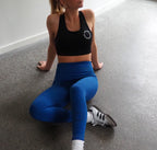 blå leggins og sort sports-bh- re do® outlet