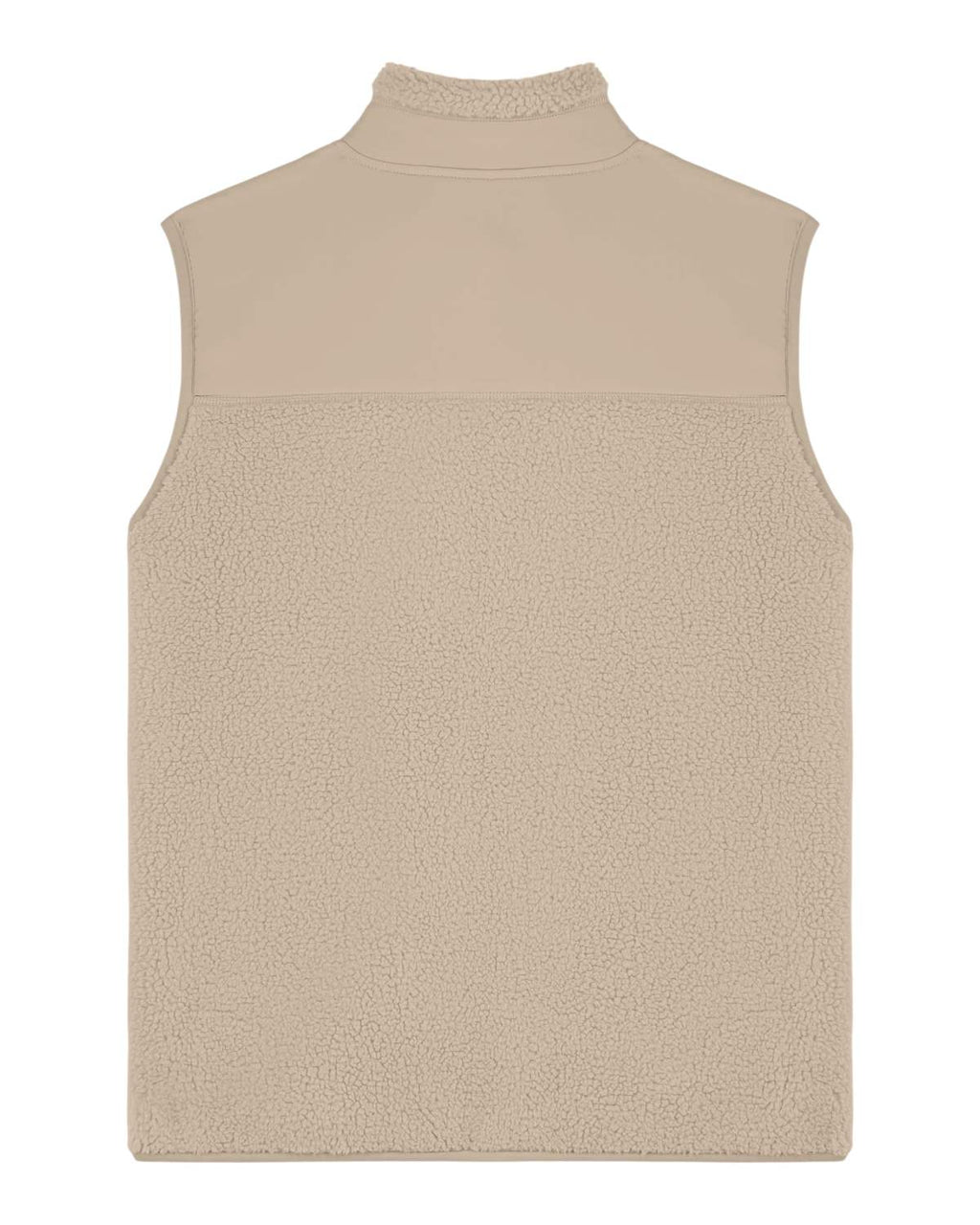 Sleeveless Sherpa Jacket bagfra #Beige