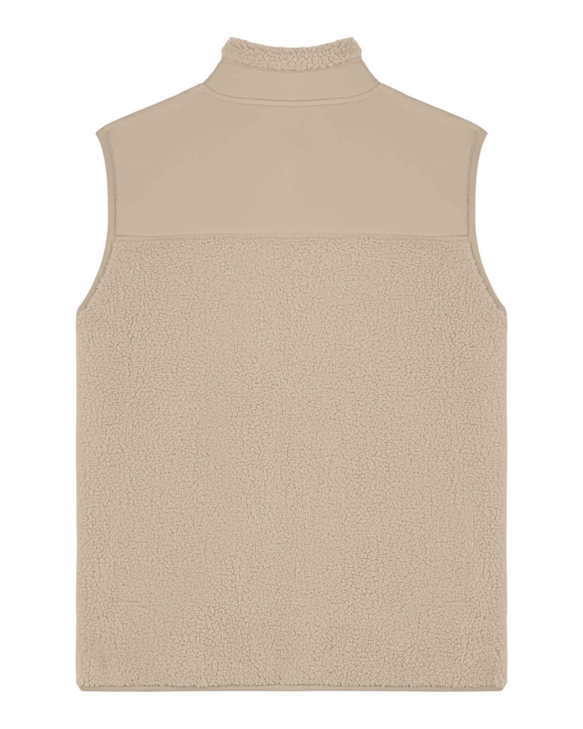 Sleeveless Sherpa Jacket bagfra #Beige