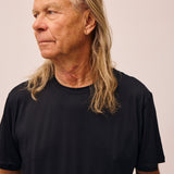 Mand iført sort Active Tee fra re do® 