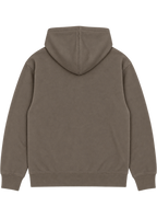 Ziggy – Zip Hoodie ryg #ash brown