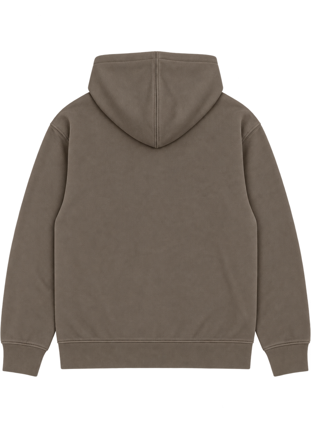 Ziggy – Zip Hoodie ryg #ash brown