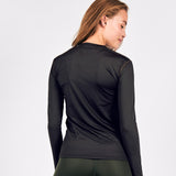 scarlett - long sleeved tee - black