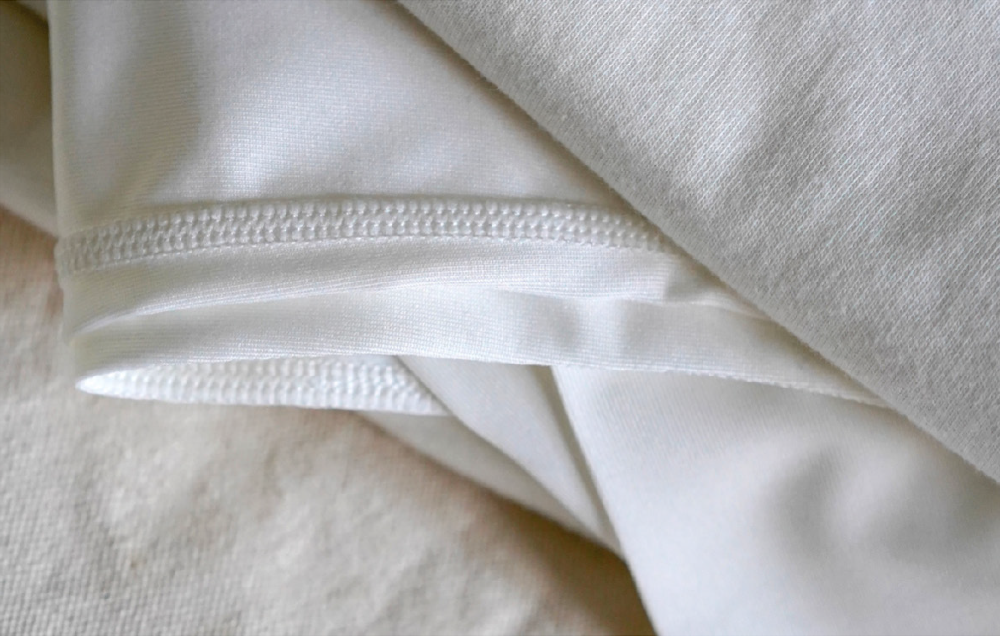 Produkter i hvidt stof fra re do® - Closeup