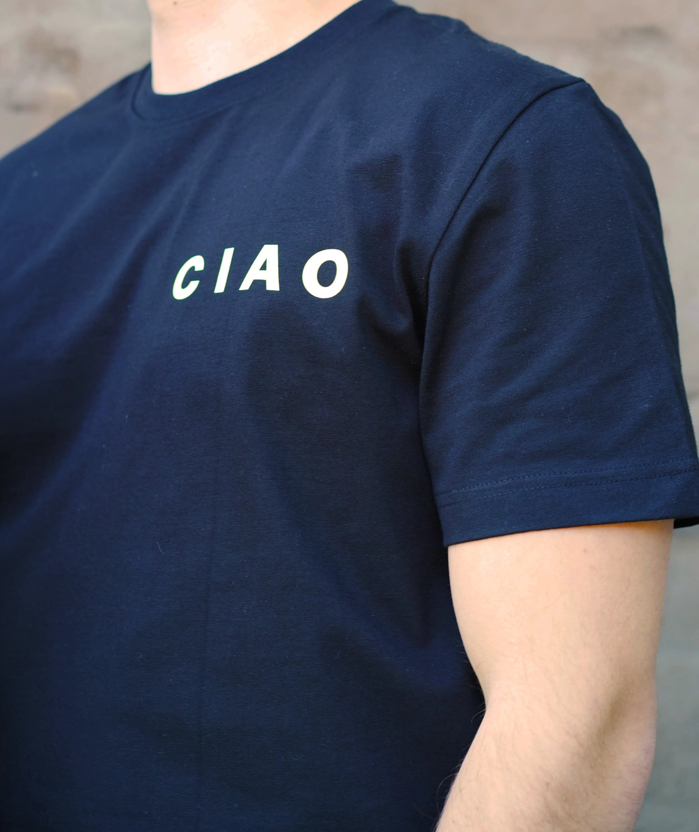 Bomuld T-shirt med tryk, Firmatøj med logo fra re do® i sort, collab med CIAO