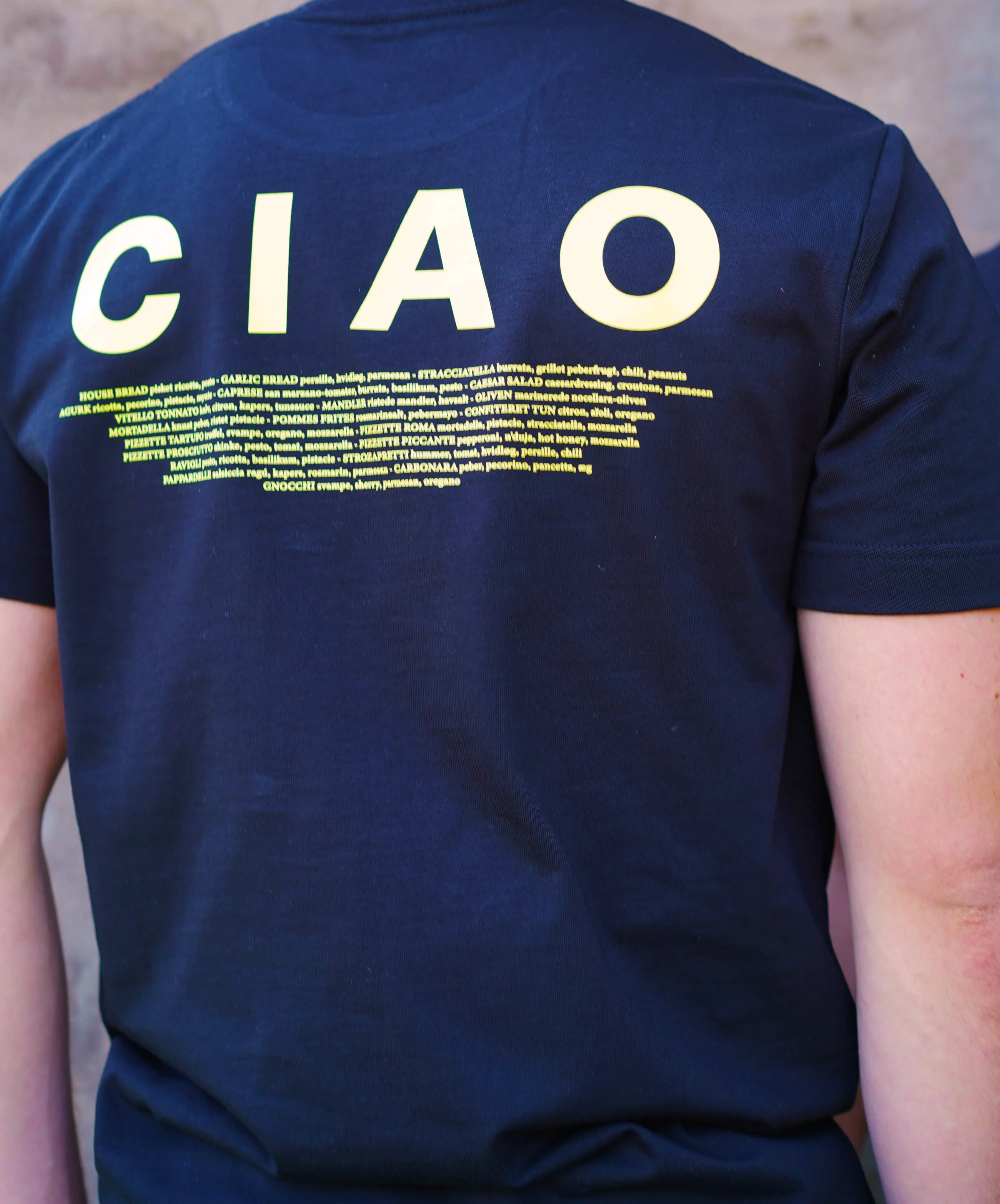 Bomuld T-shirt med tryk, Firmatøj med logo fra re do® i sort, collab med CIAO