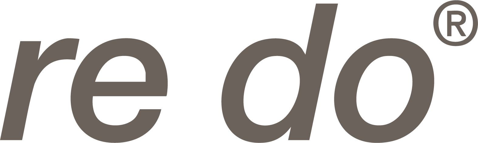 re do® logo - Simple, Ash Brown